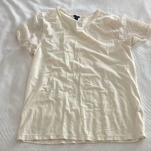 J. Crew Ivory Top with Elegant Design